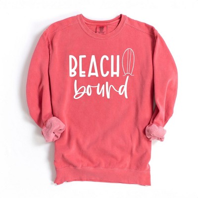 Simply Sage Market Women's  Garment Dyed Graphic Sweatshirt Beach Bound