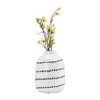 Sagebrook Home 9" Ceramic Vase - Contemporary Abstract Flower Vase Decorative Table Accent - 3 of 4