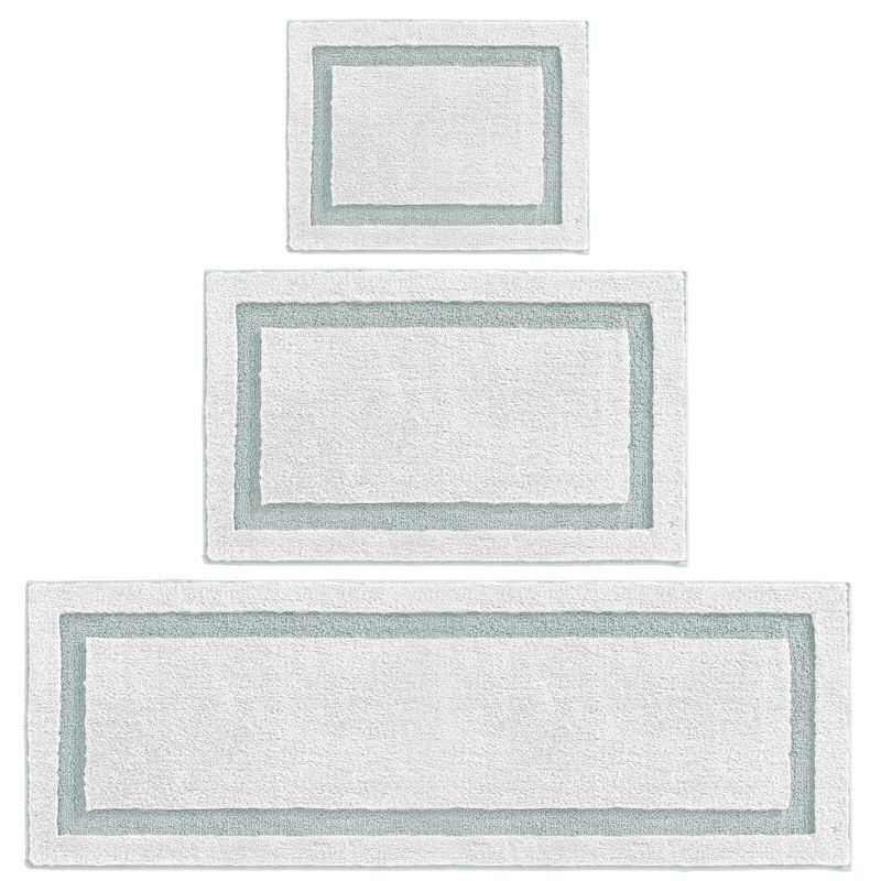 mDesign Non-Slip Microfiber Polyester Spa Mat/Rugs, Set of 3, 1 of 9