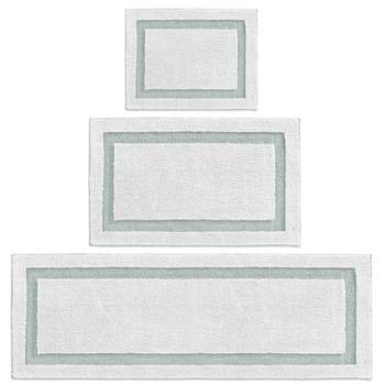 mDesign Non-Slip Microfiber Polyester Spa Mat/Rugs, Set of 3