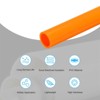 Unique Bargains High Impact Water Plumb Cable Sleeve PVC Rigid Round Pipes 20" Length - 3 of 4