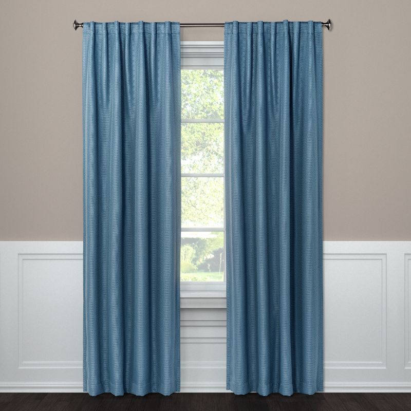 1pc Room Darkening Small Check Window Curtain Panel - Threshold™, 1 of 5