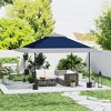 Outsunny 13' x 13' Pop Up Canopy Tent, UV50+ Instant Tents for Parties, Height Adjustable, with Wheeled Carry Bag and 4 Sand Bags - 3 of 4
