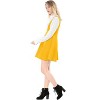 INSPIRE CHIC Women's Button Overalls Pinafore Suspenders Skirt - 3 of 4