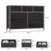 Jojoka Fabric Dresser with 10 Drawers, TV Stand Entertainment Center Fabric Storage Dressers Drawers, Steel Frame, Wood Top - 2 of 4
