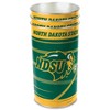 NCAA North Dakota State Bison Waste Basket: Indoor Tin Trash Can, Open Top Design - 3 of 3