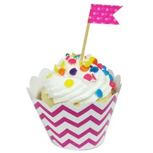 Wrapables Standard Size Chevron Cupcake Wrappers - 1 of 4