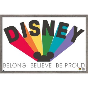 Trends International Disney Mickey Mouse - Be Proud Framed Wall Poster Prints - 1 of 4