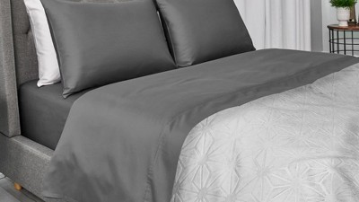 Gray 48"x72" Cooling Weighted Blanket with Removable Cover