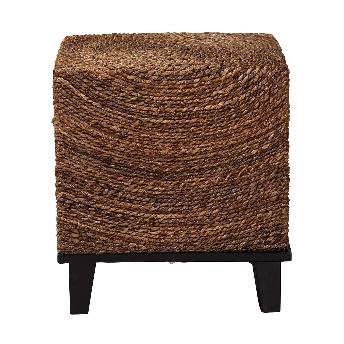 bali & pari Verino End Table Natural Seagrass/Espresso Brown