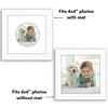 Americanflat 6" x 6" Picture Frame with Mat - Round & Heart Designs - Stylish Decor for Living Rooms, Dorms, Offices & More - 4 of 4