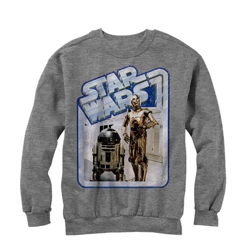 Men's Star Wars Tantive Droids Sweatshirt - Athletic Heather - Medium