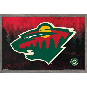 Trends International NHL Minnesota Wild - Logo 15 Framed Wall Poster Prints - 1 of 4