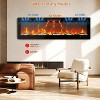 Acekool 90" Built-in Electric Fireplace - Wall Mount Heater, 12 Flame Effects, Touchscreen & Remote, Ultra-Slim Black Design - 2 of 4