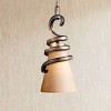 Minka Lavery Bronze Mini Pendant 5 3/4" Wide Rustic Marbre Grabar Art Glass Shade for Dining Room House Bedroom Kitchen Island - 2 of 2
