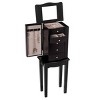 Tangkula 5-drawer  Armoire Cabinet Chest Box Jewelry Organizer w/ Mirror & Swing Doors - 2 of 4