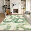 9x12 Green Rugs for Living Room, Abstract Modern Green Area Rug for Bedroom Non Slip with Snake Design - 2 of 4