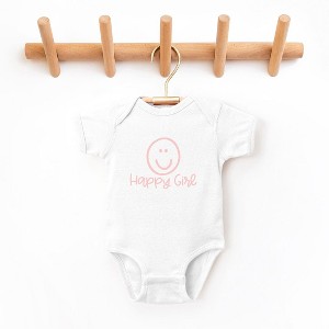 The Juniper Shop Happy Girl Smiley Face Baby Bodysuit - 1 of 2