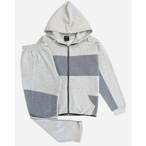 Men’s Stylish Fleece Fashion hoodie Jogging Suit with matching pant - 1 of 4