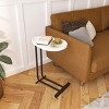 KTMBDW C-Shaped Side Table, C Table End Table for Sofa and Bedside, Couch Side Tables with Metal Frame Slide for Bedroom Living Room - 2 of 4