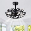 Hot Sell Industrial Ceiling Fan Light Kit for Living Room Bedroom Kitchen and Bladeless Caged Ceiling Fan with Lights - 2 of 4