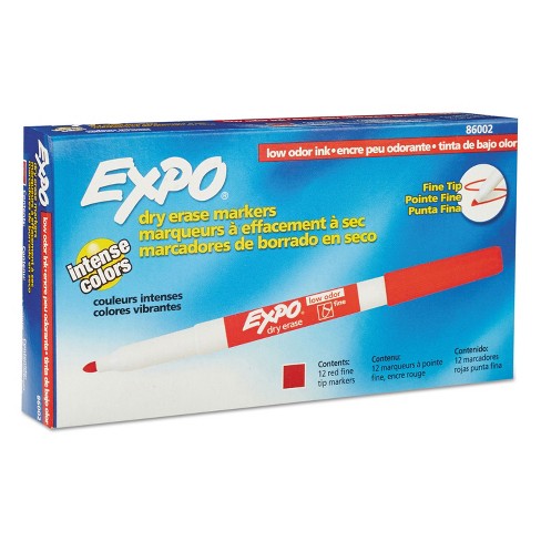 Expo 8pk Dry Erase Markers Ultra Fine Tip Multicolored : Target