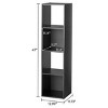 4 Cube Vertical Storage Organizer multiple colors - 3 of 4