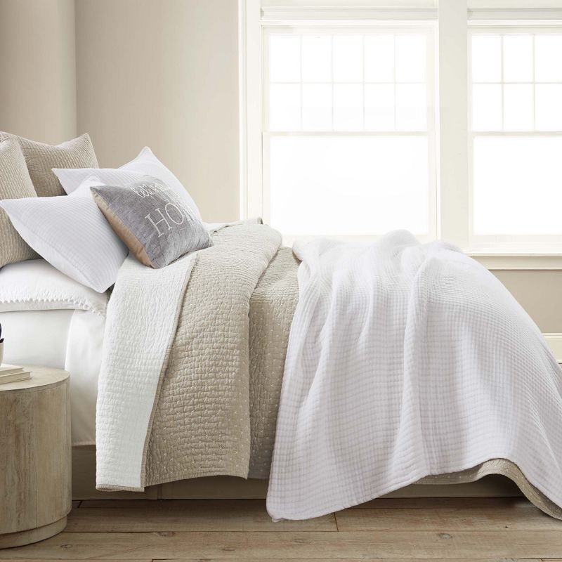 Caden Cotton Gauze Coverlet/Quilt and Pillow Sham Set, 2 of 8