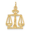 Black Bow Jewelry 14k Yellow Gold Scales of Justice Charm - 3 of 4