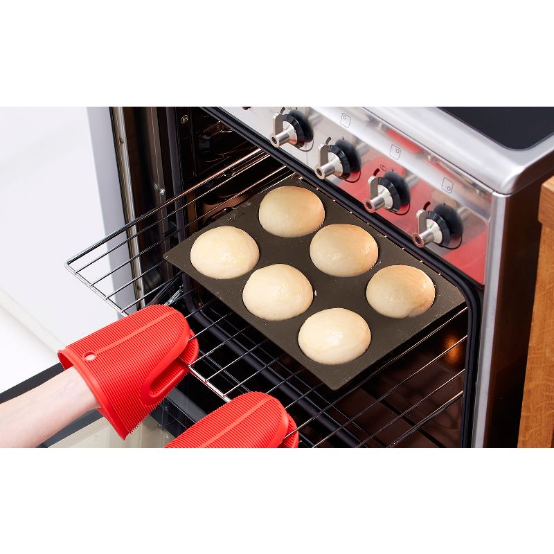 Lekue Silicone Perforated Bread Roll Pan, Brown, 5 of 7
