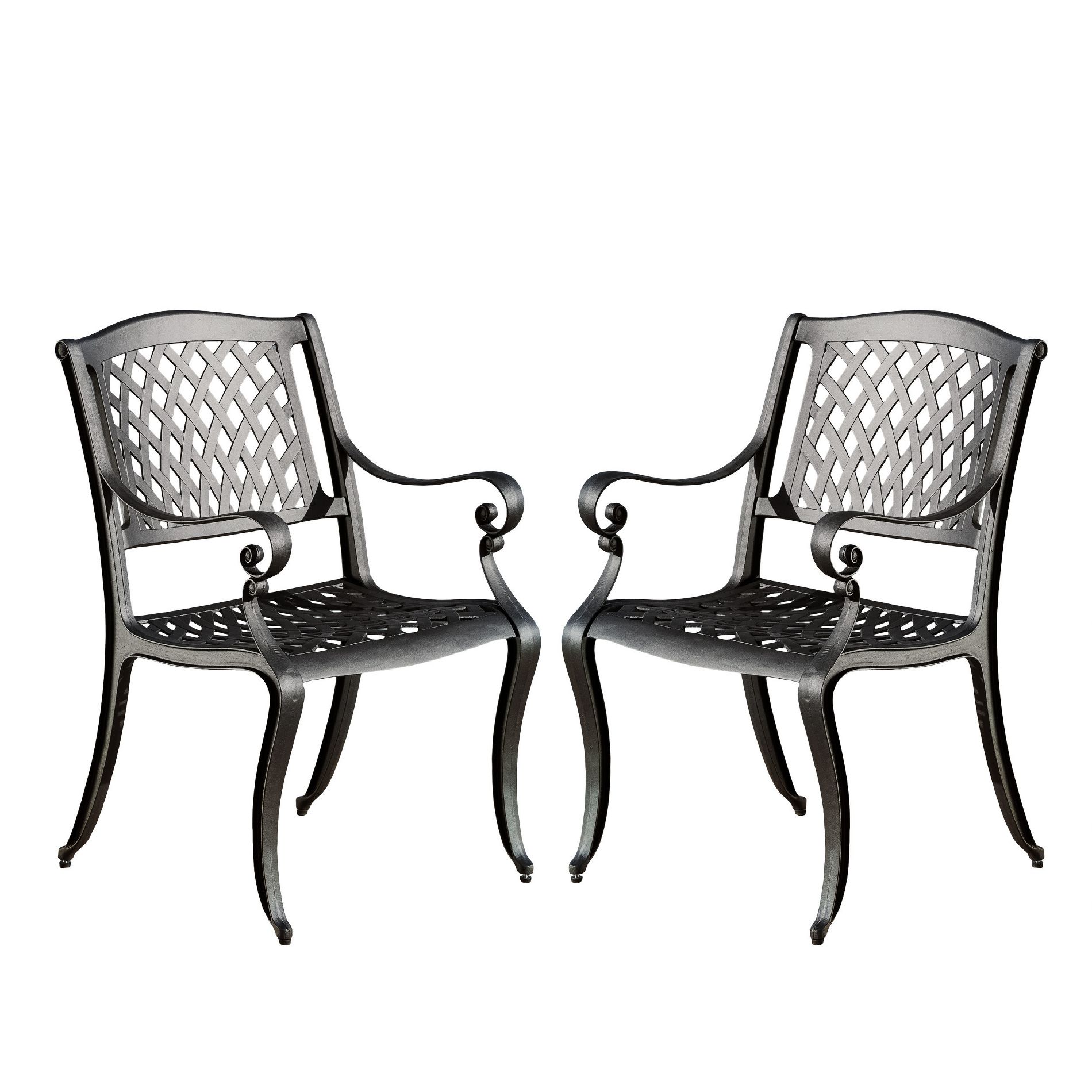 Dexmalle Set of 2 Arch Mesh Patio Chiar