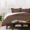 Deny Designs King Schatzi Brown Heidi Global Olive Duvet Cover and Pillow Sham Green - 2 of 4