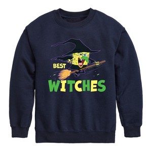 Boys' - SpongeBob SquarePants - Best Witches Graphic Long Sleeve Fleece Sweatshirt - 1 of 4
