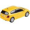 2001 Honda Civic Type R EP3 Sunlight Yellow 1/64 Diecast Model Car by Paragon Models - 4 of 4