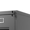 GlasFlength File Cabinets 3 Drawer File Cabinet Rolling Filing Cabinet Mobile File Cabinet for Home Office, Black, 15.16"*17.72"*28.5" - 4 of 4