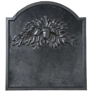 Plow & Hearth Cast Iron Fireplace Fireback with Oak Leaf Design - 1 of 1