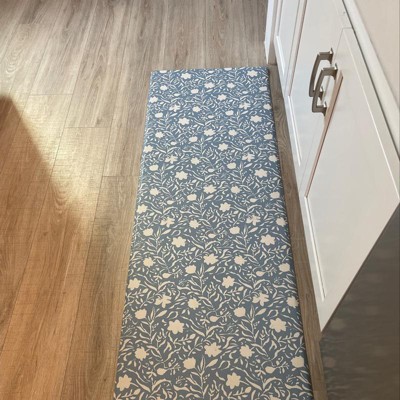 30 X 18 Floral Comfort Mat Blue - Threshold™ : Target