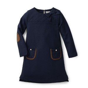Hope & Henry Girls' Quilted Ponte Riding Dress, Kids - 1 of 4