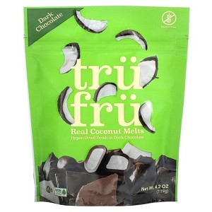 Tru Fru, Real Coconut Melts, Dark Chocolate, 4.2 oz - 1 of 2