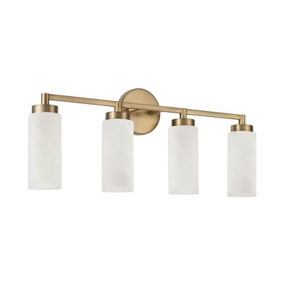 Capital Lighting Alyssa 4 - Light Vanity in  Aged Brass