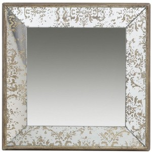 PAGED Bathroom Mirror, Traditional Vanity Mirror with Floral Accents for Bathroom, Bedroom - 1 of 4