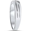 Pompeii3 Black Diamond Mens Wedding Band Ring 14k White Gold - 2 of 4