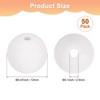 Unique Bargains Round Loose Rubber Beads Craft Smooth Ball Small Hole for DIY Crafts 50 Pcs - 3 of 4