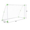 Naysaye Sports Nets and Rebounders PVC Tube Soccer Goal with Net Buckles and Ground Nails for Training, White, 71.65"*47.24"*31.5" - 3 of 4