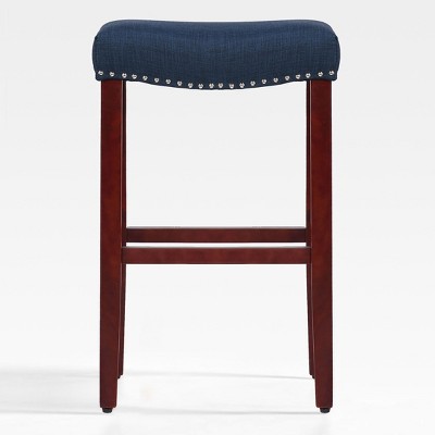 WestinTrends 29" Upholstered Saddle Seat Counter Stool