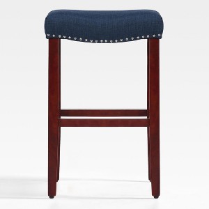 WestinTrends 29" Upholstered Saddle Seat Counter Stool - 1 of 4