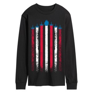 Men's - Star Wars - Flag Ships Americana Long Sleeve Graphic T-Shirt - 1 of 4