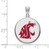 Black Bow Jewelry Sterling Silver Washington State Cougars NCAA Large Pendant - 2 of 3