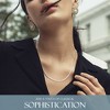 KISPER Italian 925 Sterling Silver Diamond Cut 3.5mm Curb Cuban Link Chain Necklace - for Women & Men with Lobster Clasp - Made in Italy - 2 of 4