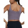 DOMETOUR Yoga Top U-Shaped Back Yoga With Mid-support Sports Bra For Women - 2 of 4